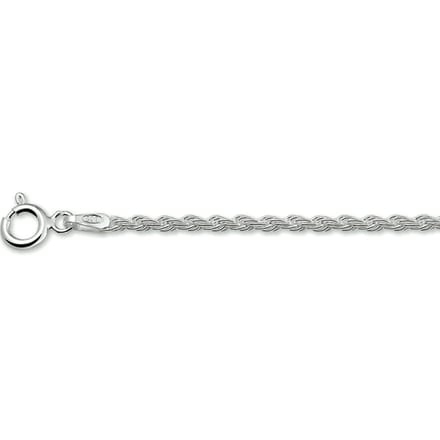 Glams armband koord 2,0 mm 18 cm - Zilver
