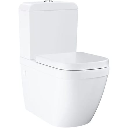 Grohe Euro Ceramic - WC combiset met reservoir en softclose zitting, rimless, alpine wit 39462000