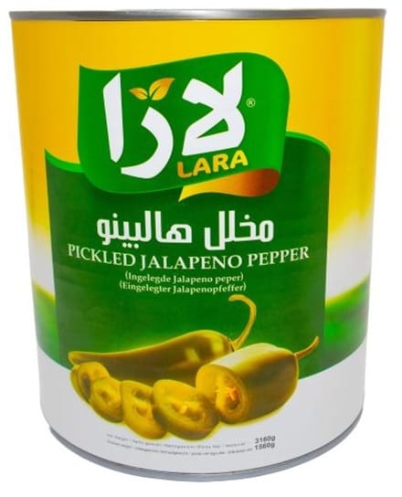 Lara Gepekelde Jalapeno Pepers 3160GR (Ingeblikt)