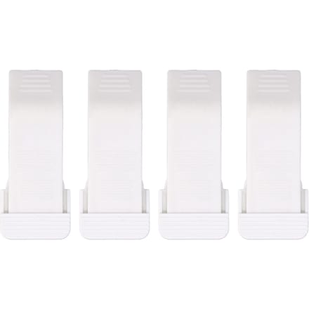 4 pièces Butée de porte cale multi-usage anti-collision élimine le bruit cale de porte pour la maison blanc
