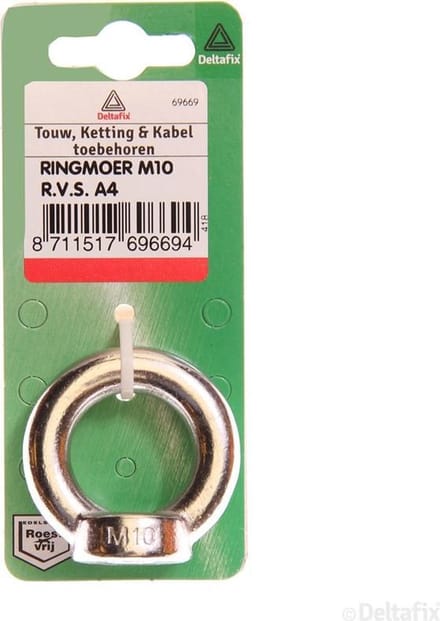 Deltafix - Ringmoer m10 rvs