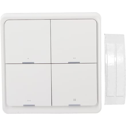 Draadloze scèneschakelaar Intelligent 4?Way Panel Wandschakelaar Mobiele Telefoon APP Bediening voor ZigBee white