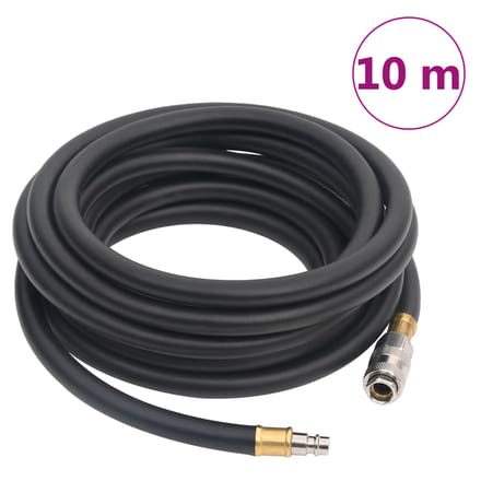 vidaXL - Luchtslang - hybride - 0,6'' - 10 - m - rubber - en - PVC - zwart