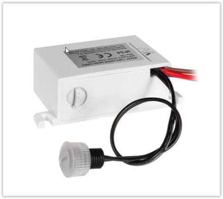 Schemerschakelaar - Externe PIR sensor - 2300W - Inbouw