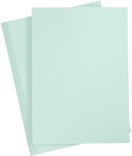 Creotime Karton 21 X 29,7 Cm 10 Stuks Pastel Groen