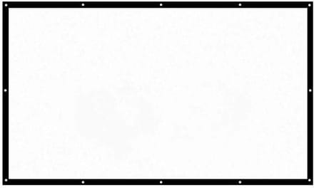 Projectorscherm - Bioscoopscherm - Films Presenteren - Kreukvrij Polyester - 16:9 Schaal - Wit Zwart Frame