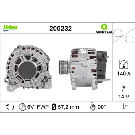 Driefasige generator VALEO 200232