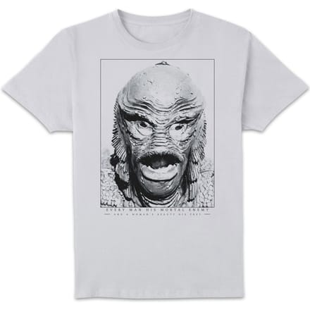 Universal Monsters Creature From The Black Lagoon Portrait T-shirt - Wit - S
