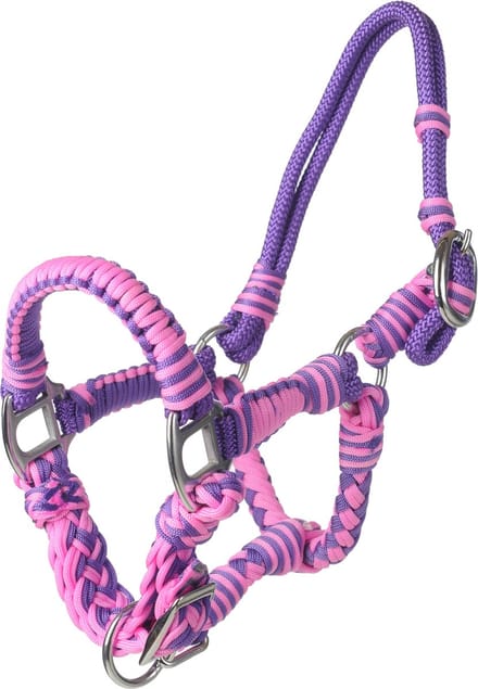MHS Halster Braided Mini Jaarling Paars / Roze