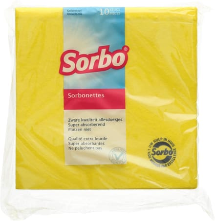 Sorbonettes geel 38x38cm 10 st