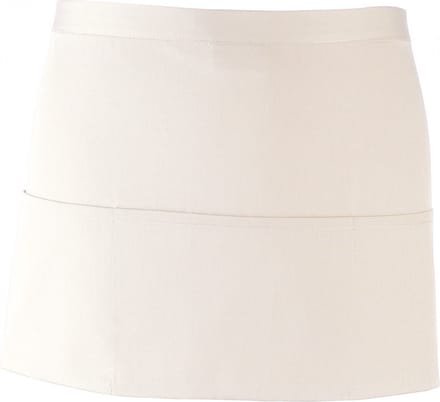 Schort/Tuniek/Werkblouse Unisex One Size Premier White 65% Polyester, 35% Katoen