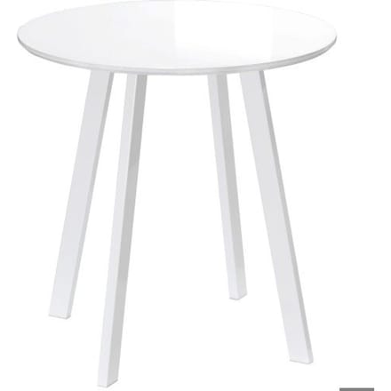 Keukentafel - MUVOE - Rond - Wit - 2 personen - Metaal wit