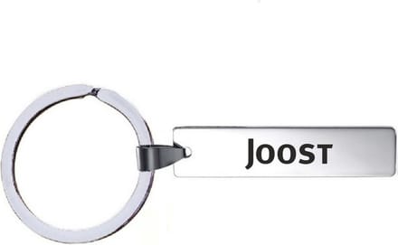 Sleutelhanger Met Naam - Joost - RVS