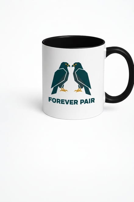 Forever Pair Mok | Elegante Vogels | Romantisch Koppel Cadeau Liefde