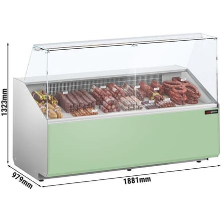 GGM Gastro Kühltheke - 1900mm - Frontblende Hellgrün
