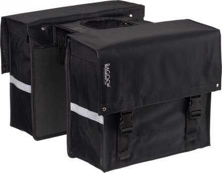 Bagoo Dubbele Fietstas - 34 Liter - Zwart- Bisonyl