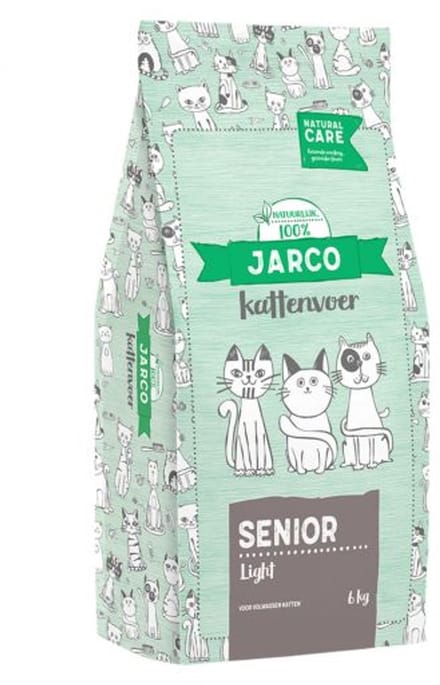 Jarco Natural Cat Senior Light - Kattenvoer - Gevogelte Lam 6 kg Care
