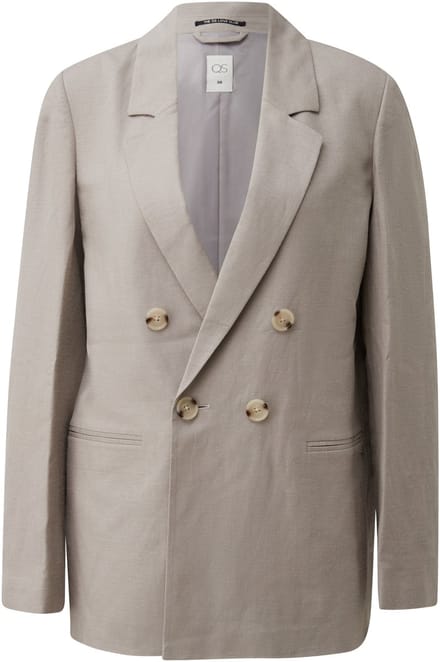 Vrouwen linnenmix blazer QS