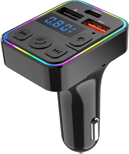 Auto FM Zender - Draadloze Muziek - Muziek Streamen - Type C & Dual USB