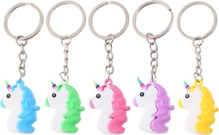 Unicorn Sleutelhangers - 5 kleuren