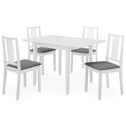vidaXL - 5-delige - Eethoek - MDF - wit