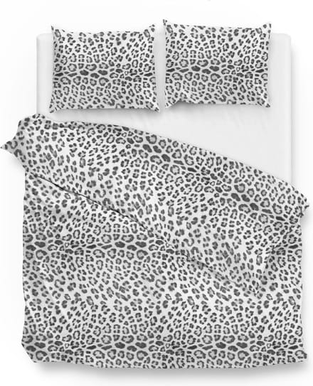 Zohome Lev Dekbedovertrek - Lits-jumeaux - Flanel - 260x200-220cm - Grijs
