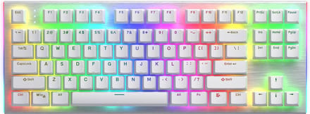 HATOR Gravity X TKL toetsenbord Gamen USB QWERTY Amerikaans Engels Wit