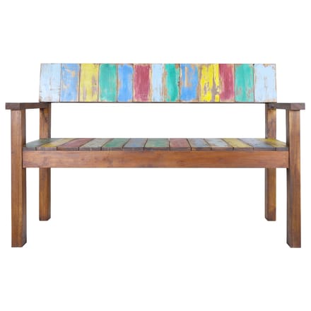 vidaXL - Bankje - 115 - cm - massief - gerecycled - hout