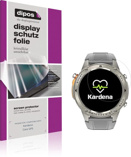 dipos – 6x Beschermfolie geschikt voor Kardena Care GPS | Krasbestendige & heldere Screenprotector Ultra-Thin