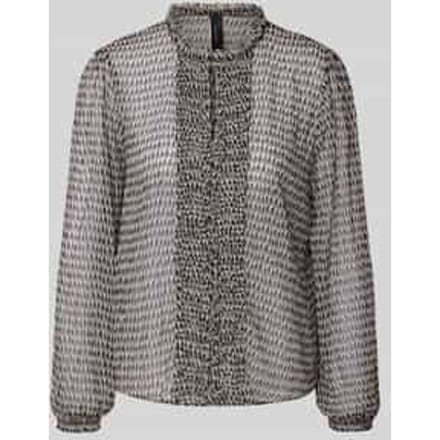 Regular fit blouse met ruches