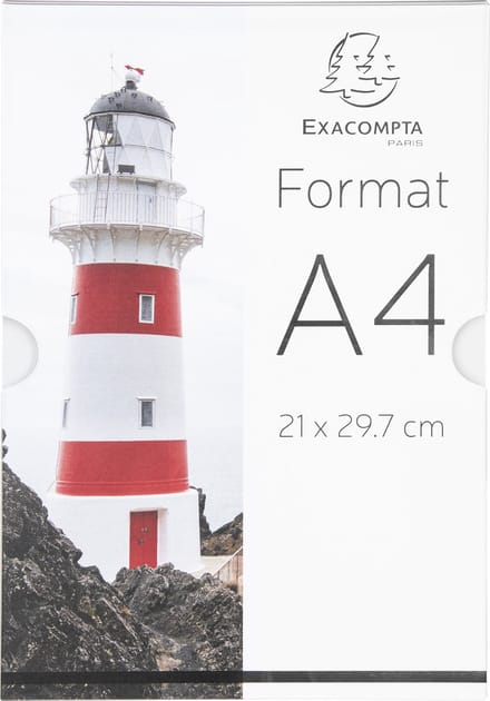 Exacompta 10x Wandpocket A4 verticaal - Transparant - 84858HD
