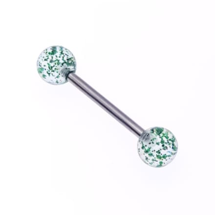 Tong Piercing - Glitter Groen
