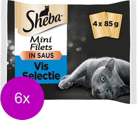 Sheba Mp Delice - Kattenvoer - 6 x Vis Vis 4x85 g