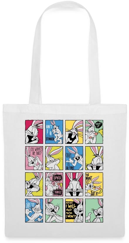 Looney Tunes Bugs Bunny Tiles Tas Van Stof Schoudertas