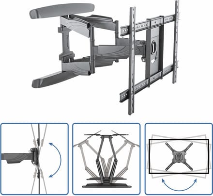 StarTech.com Flat Screen TV Wall Mount - For 32 - 70in LED/ LCD TVs - Steel - Max 45 kg - recommended for 70"