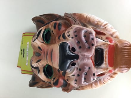 Plastic konijnen masker voor volwassenen