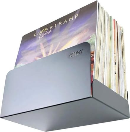 Stijlvolle Wandhouder voor Vinylplaten - 2 x Zwart
