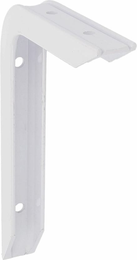 AMIG Plankdrager/planksteun van aluminium - gelakt wit - H200 x B150 mm - heavy support - boekenplank steunen