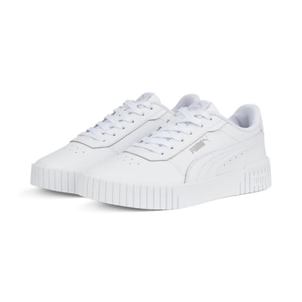PUMA Carina 2,0 Dames Sneakers - Wit/Zilver