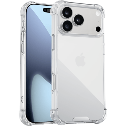 ShieldCase shock case geschikt voor iPhone 17 Pro Max (transparant) – stevige clear hoesje met valbescherming, slank design en perfecte pasvorm