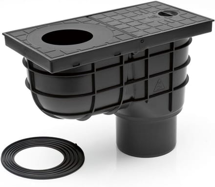 Regenafvoersysteem DN110 - Zwart