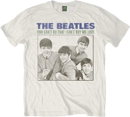 The Beatles - You Can't Do That Heren T-shirt - S - Wit