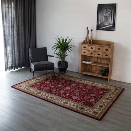 Perzisch tapijt - Royalty rood/crème 80x150