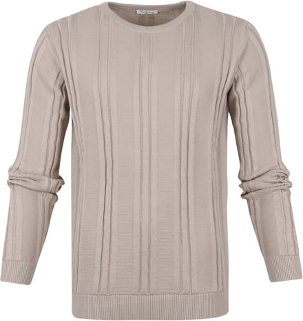 KnowledgeCotton Apparel Trui Licht Grijs - Maat L - Heren