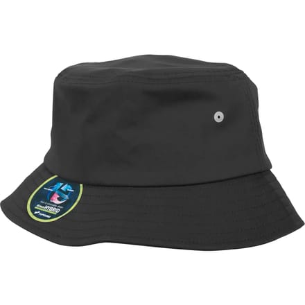 Flexfit - Nylon Bucket Hat black one size Bucket hat / Vissershoed - Zwart