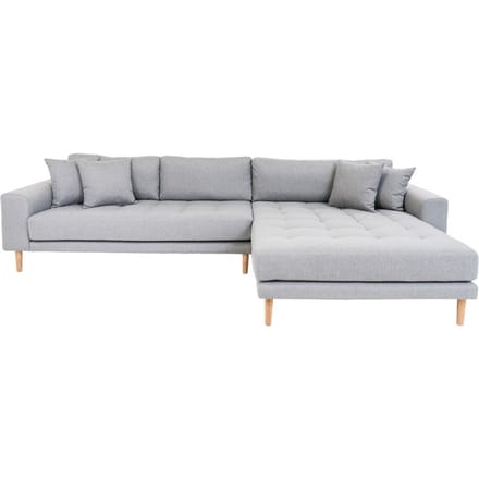 House Collection Hoekbank Milo Lounge Sofa Rechts Licht Grijs