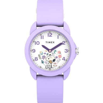 Timex Peanuts Time Teacher TW2Y51200 Horloge - Siliconen - Paars - Ø 30 mm