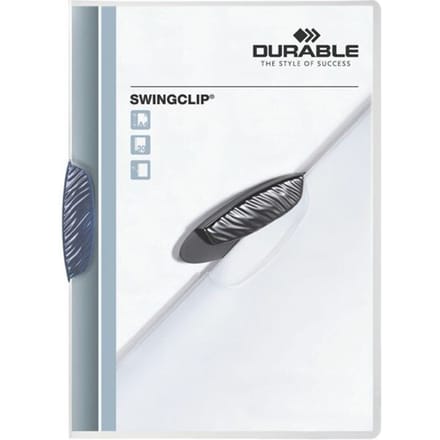KLEMMAP DURABLE 2260 SWINGCLIP BLAUW - 1 stuk