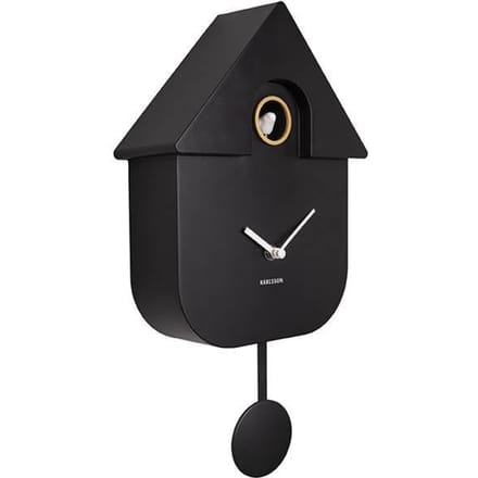 Karlsson Koekoeksklok Modern Cuckoo ABS - Zwart - 41x8,5x21,5cm - Scandinavisch