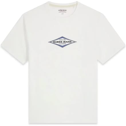 Guess Jeans Diamond T-shirt Met Korte Mouwen Wit L Man